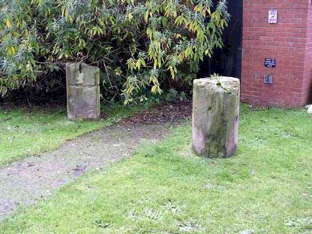 Two sections of stone pillar from Temple Belwood.