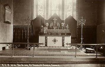The altar at St. Oswalds